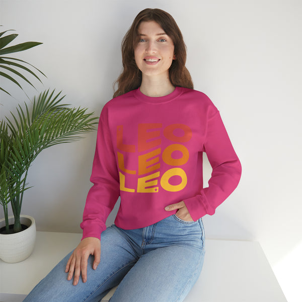 Leo Zodiac Crewneck Sweatshirt