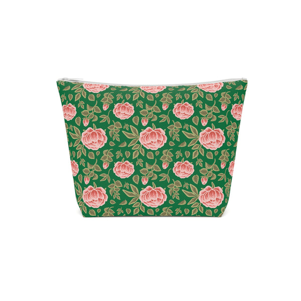 Vintage Peony Cosmetic Bag Green