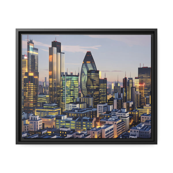 The Gherkin London Portrait on Canvas