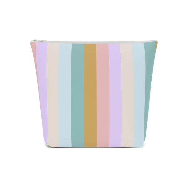 Pastel Rainbo Stripe Cosmetic Bag