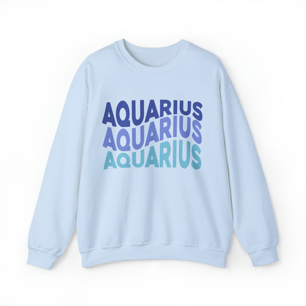 Aquarius Zodiac Crewneck Sweatshirt