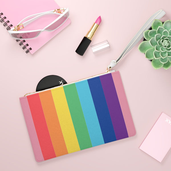 Rainbow Chunk Clutch Bag