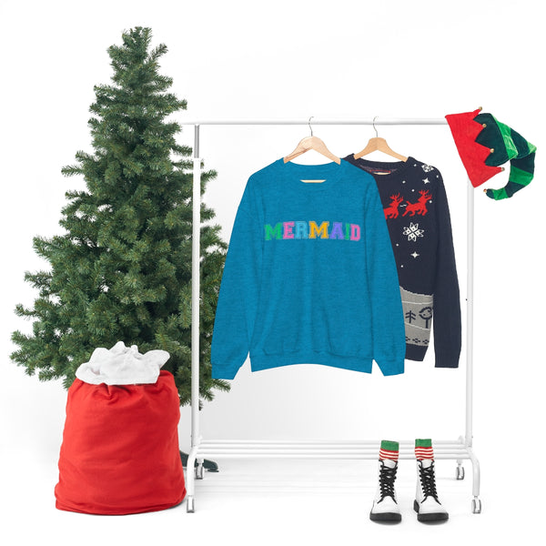 Varsity MERMAID Crewneck Sweatshirt