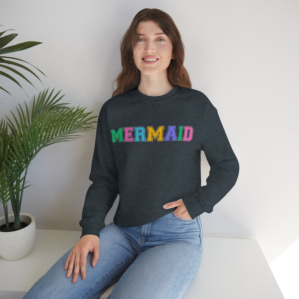 Varsity MERMAID Crewneck Sweatshirt
