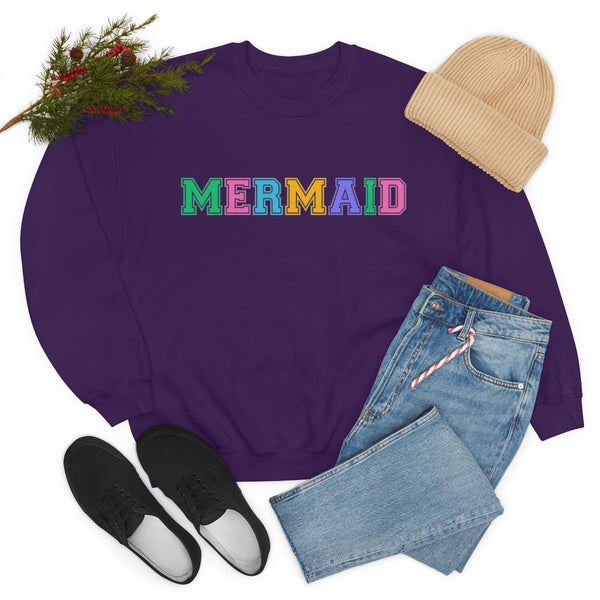 Varsity MERMAID Crewneck Sweatshirt