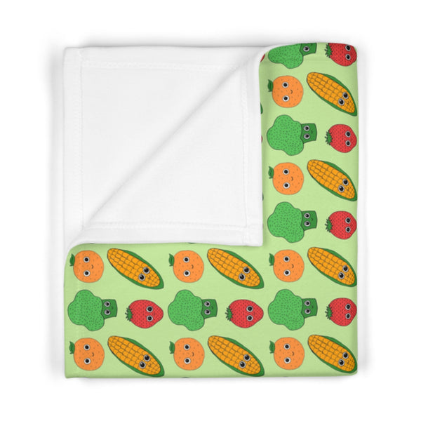 Veggie Garden Fleece Baby Blanket