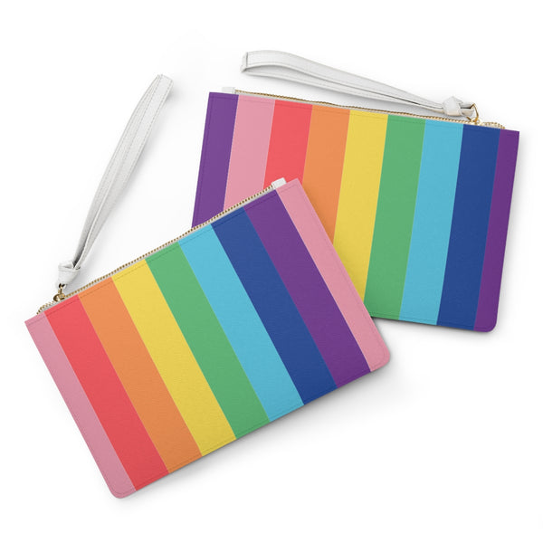 Rainbow Chunk Clutch Bag