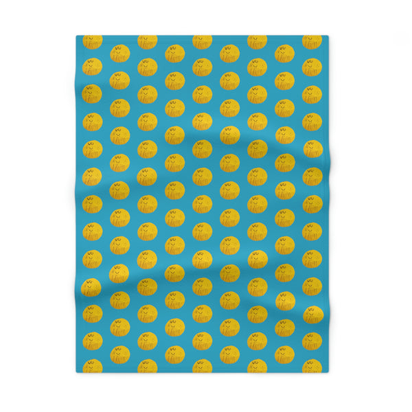 Happy Sun by Arwen Fleece Baby Blanket