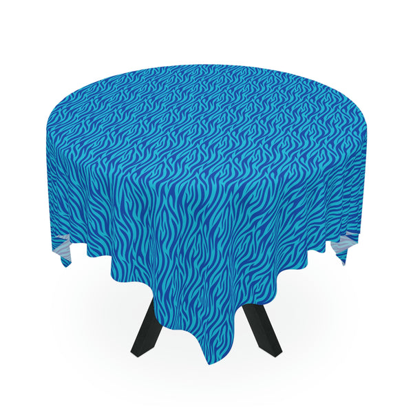 Blue Tiger Avatar Print Tablecloth