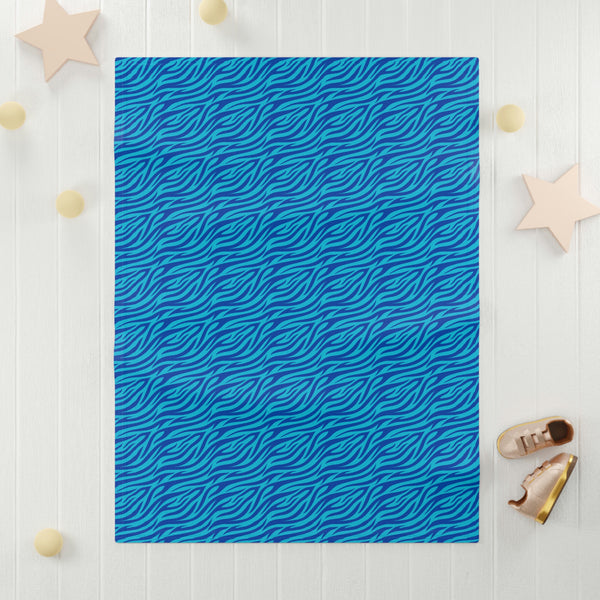 Blue Tiger Avatar Fleece Baby Blanket