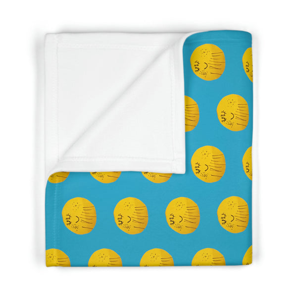 Happy sun baby fleece blanket