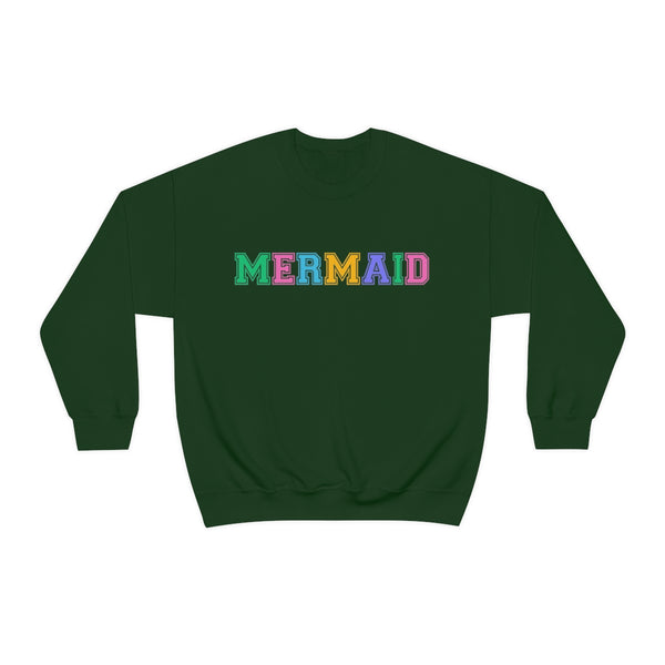 Varsity MERMAID Crewneck Sweatshirt