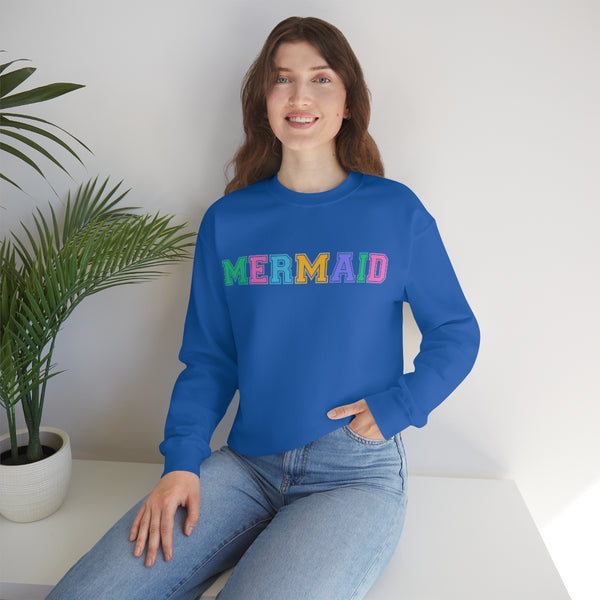 Varsity MERMAID Crewneck Sweatshirt