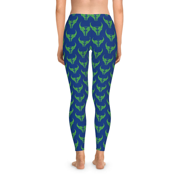 TT Cyber Stretchy Leggings Blue