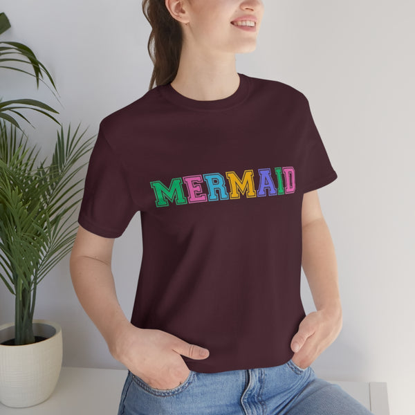Varsity Mermaid Jersey Short Sleeve Tee