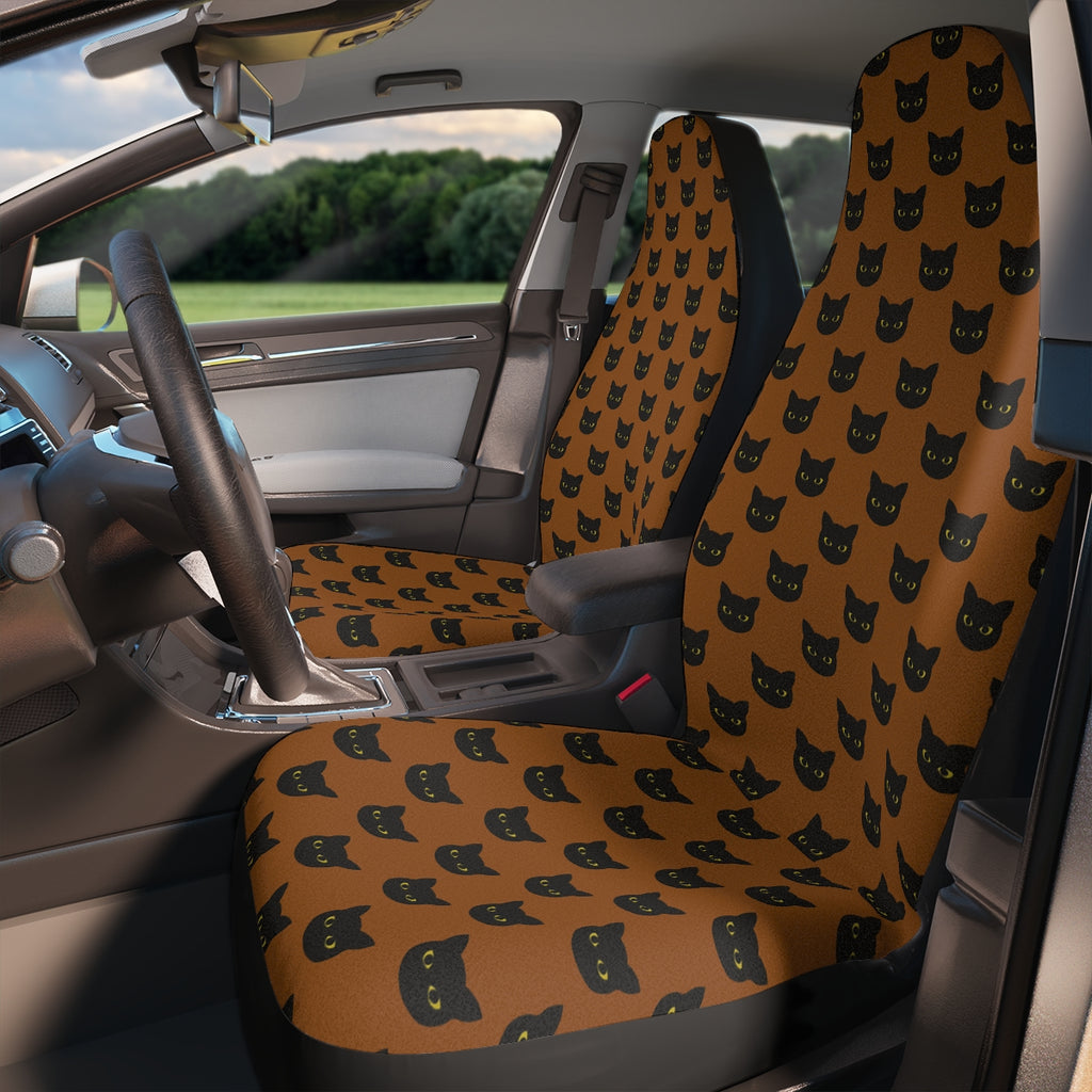 Pumpkin Spice Car Seat Covers