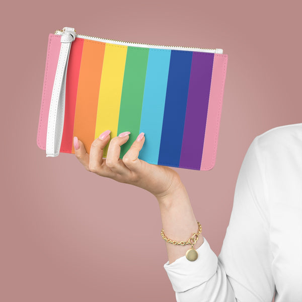 Rainbow Chunk Clutch Bag
