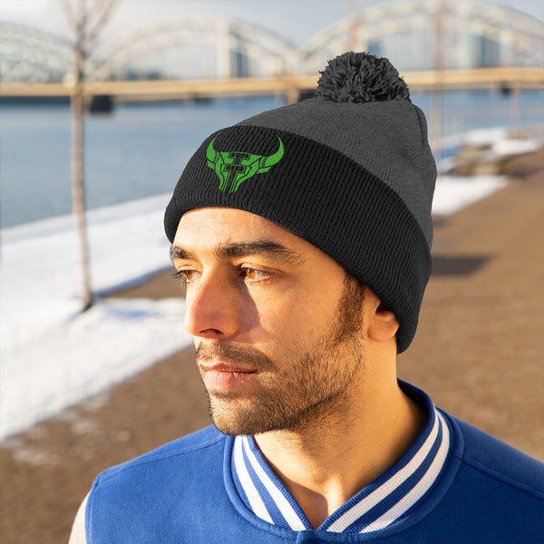 TT Embroidered Pom Pom Beanie