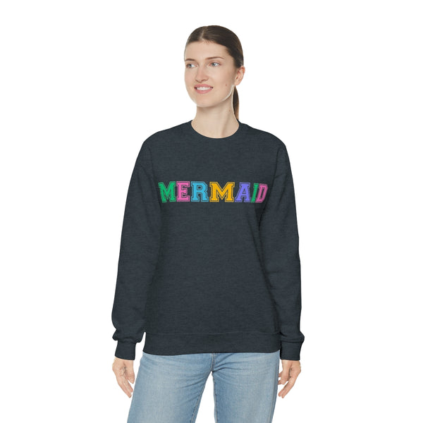 Varsity MERMAID Crewneck Sweatshirt