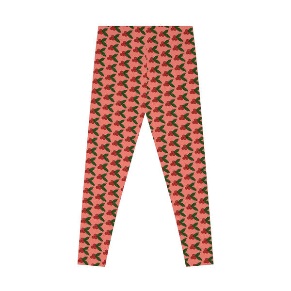 Christmas Holly Stretchy Leggings