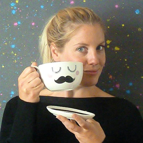 Tash Tea Cup & Saucer - Kate Garey