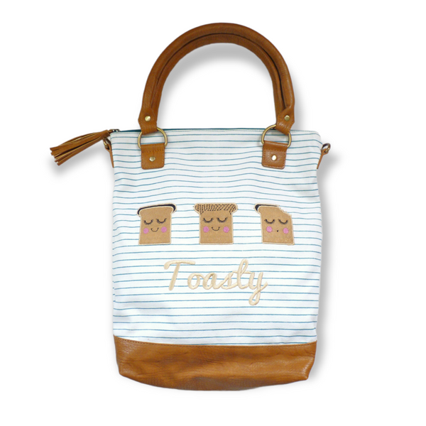 Toasty Stripe Canvas Tote *Seconds