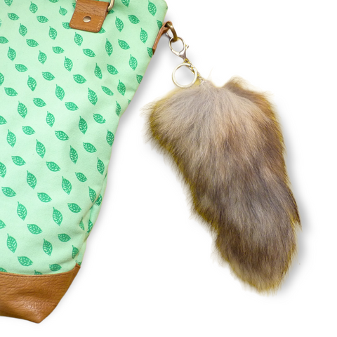 Faux Fur Fox Tail Bag Charm