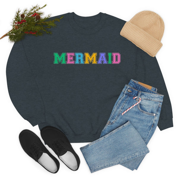 Varsity MERMAID Crewneck Sweatshirt