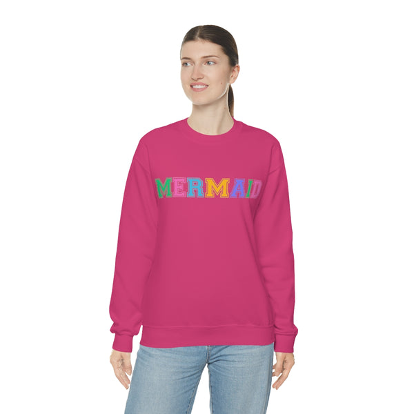 Varsity MERMAID Crewneck Sweatshirt