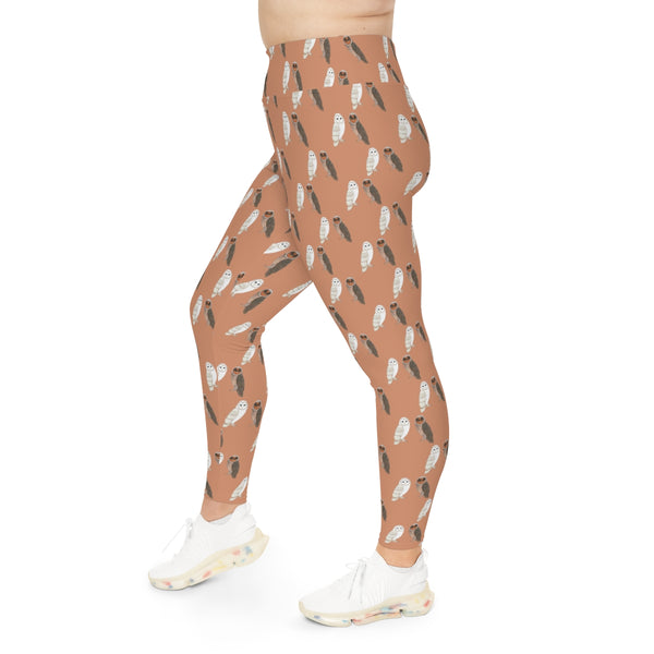 Barn Owl Plus Size Leggings