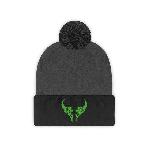 TT Embroidered Pom Pom Beanie