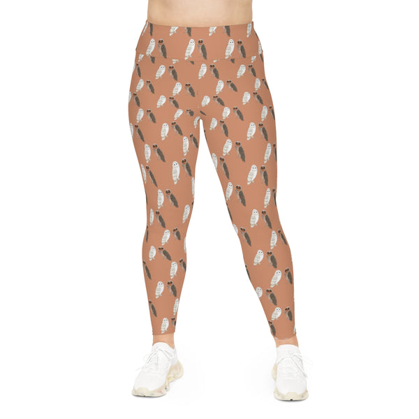 Barn owl plus size leggings
