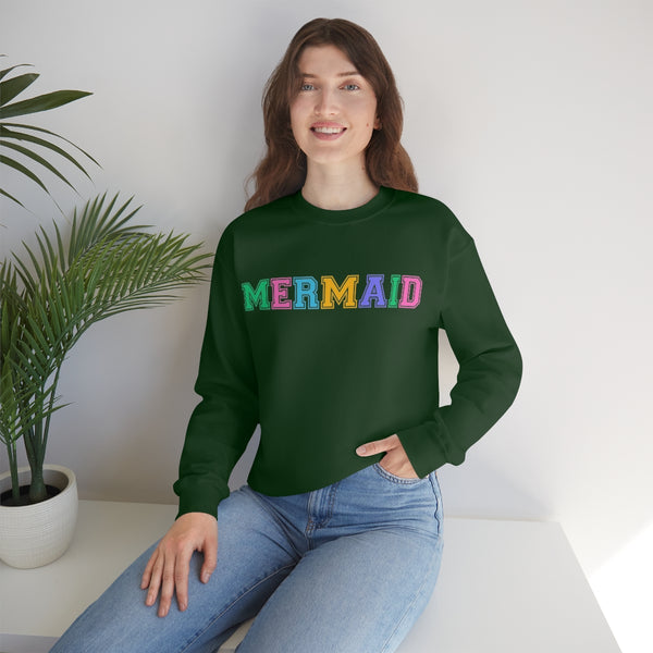 Varsity MERMAID Crewneck Sweatshirt