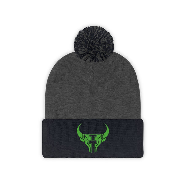 TT Embroidered Pom Pom Beanie