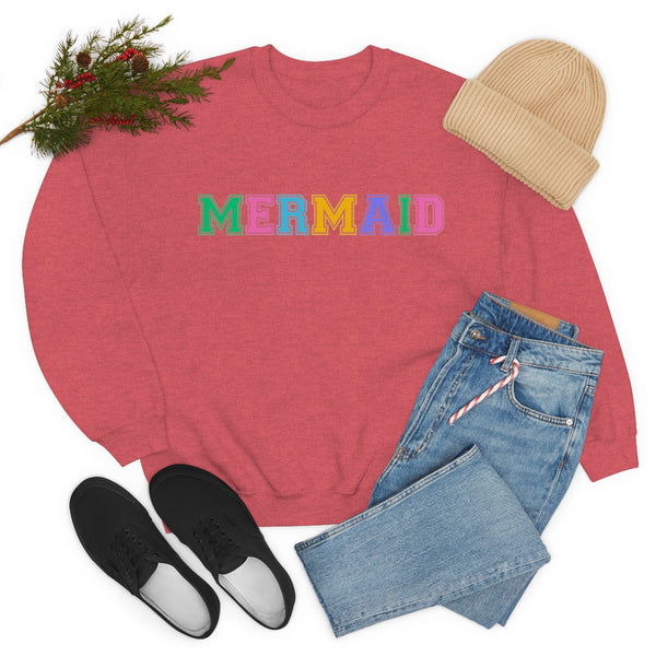 Varsity MERMAID Crewneck Sweatshirt