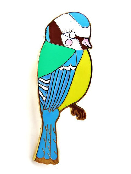 Blue Tit Pin - Kate Garey