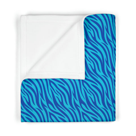 Blue Tiger Avatar Fleece Baby Blanket