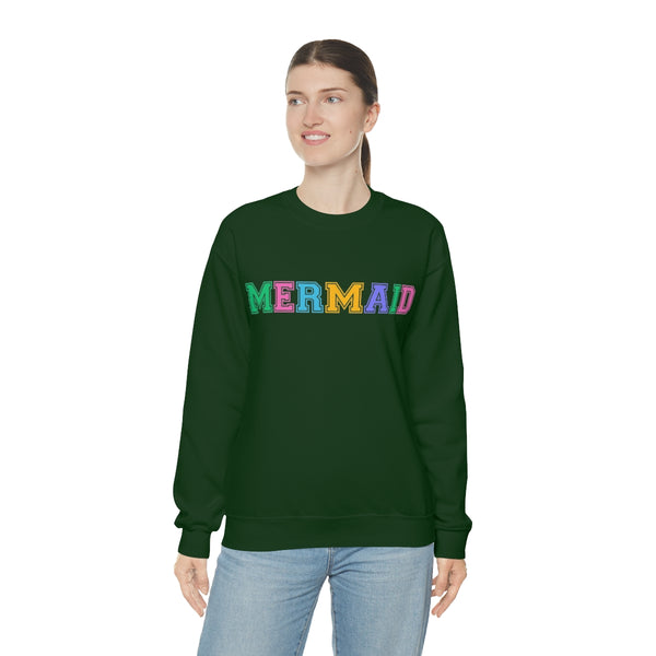 Varsity MERMAID Crewneck Sweatshirt