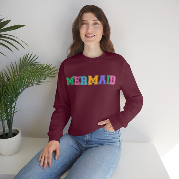 Varsity MERMAID Crewneck Sweatshirt