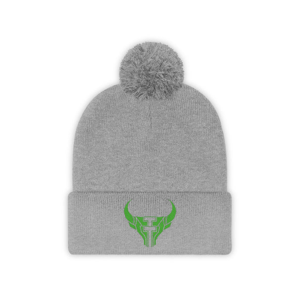 TT Embroidered Pom Pom Beanie