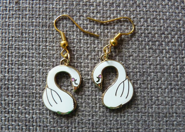 Swan Earrings - Kate Garey