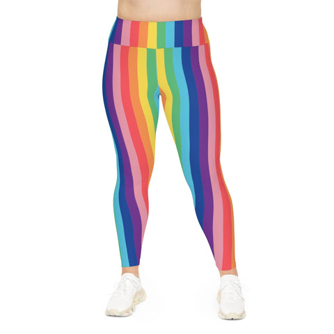 Rainbow chunk leggings