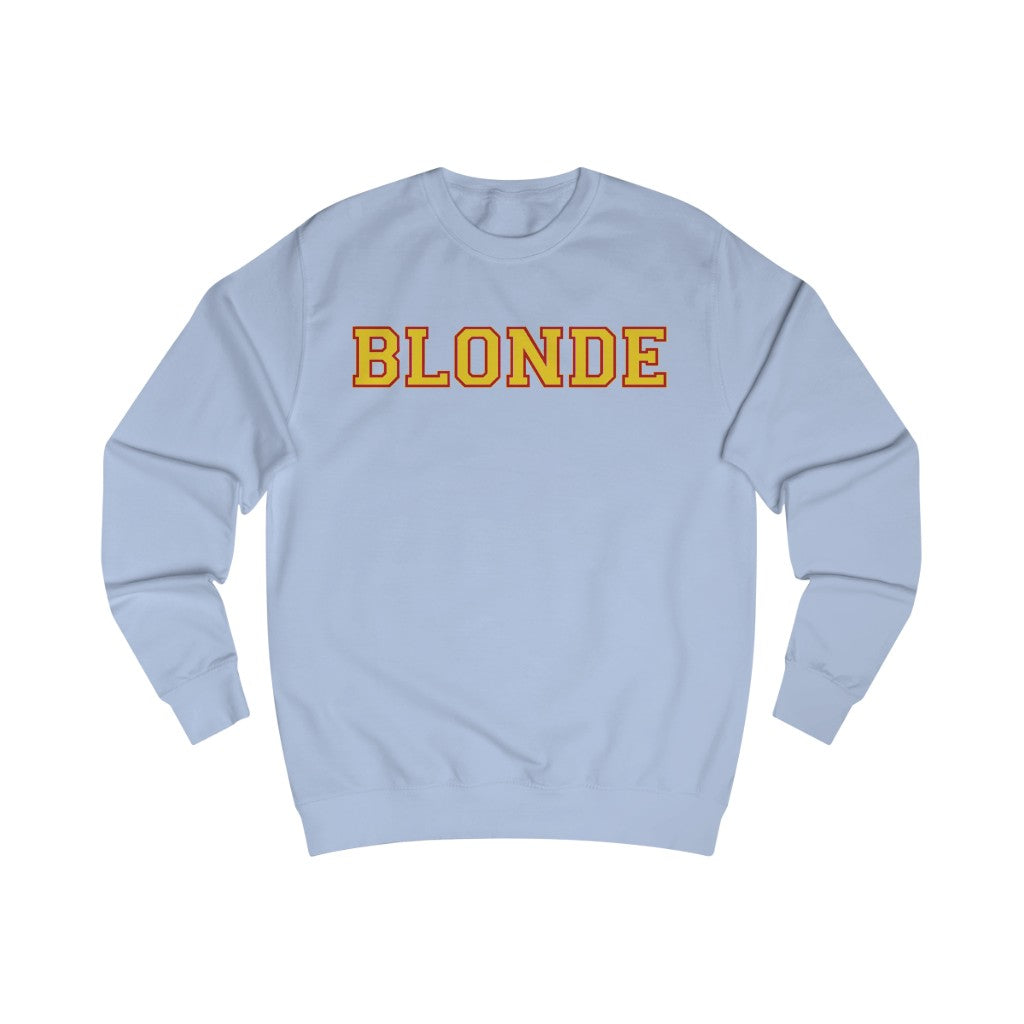 Blonde varsity sweater