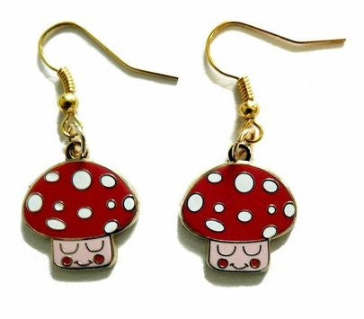 Mushroom Earrings - Kate Garey