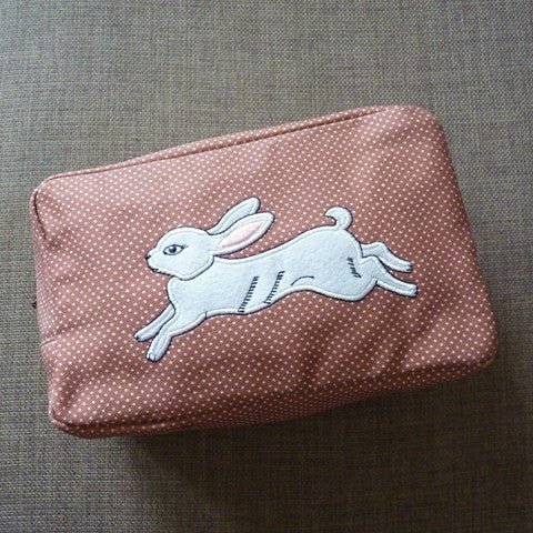 White Rabbit Cosmetic Bag - Kate Garey