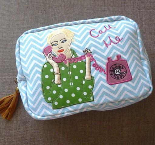 Call Me Large Cosmetic Bag - Kate Garey