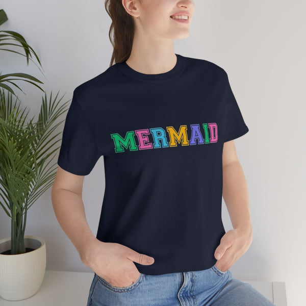 Varsity Mermaid Jersey Short Sleeve Tee
