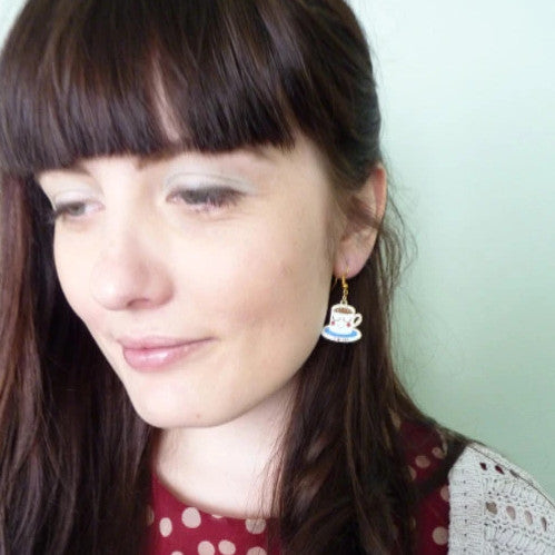 Tea Cup Earrings - Kate Garey