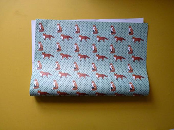 Mr fox Gift Paper - Kate Garey