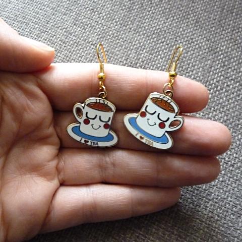 Tea Cup Earrings - Kate Garey